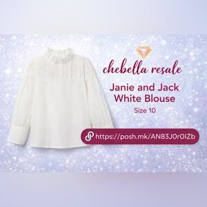 Victorian pin-tuck blouse size kids 10 Elegant White Ruffled back button cotton